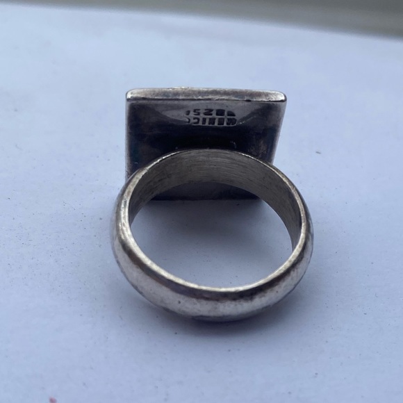 Sterling silver Palm Tree ring size 6 - Picture 5 of 5